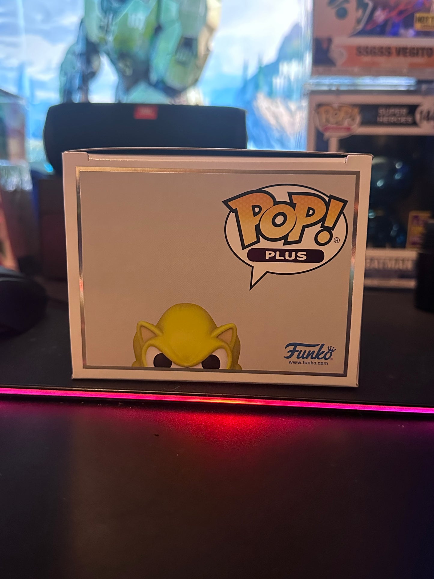 Super Sonic With Emeralds 1059 Flocked