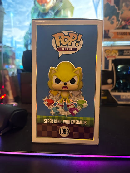 Super Sonic With Emeralds 1059 Flocked
